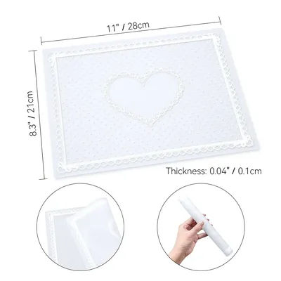 New Foldable Nail Art Mat Washable Anti-Slip Hand Pillow Pad Non-Slip Drainage Lace Design Nail Salon Cushion Nail Art Desk Use