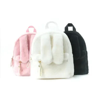 Sac à dos oreilles de lapin, sac à dos mignon de haute qualité, sac à dos en peluche pour enfants, sac à dos de voyage