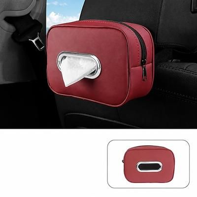 Porta fazzoletti per auto, organizer universale per tovaglioli da auto per aletta parasole, poggiatesta del sedile, sedile posteriore Interno auto, pratico dispenser per asciugamani di carta