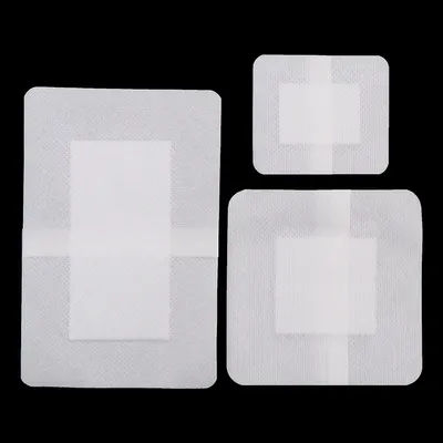【B】10 Pièces Pansements Stériles Doux Non-Tissés Auto-Adhésifs pour Plaies, Tampons de Gaze Respirants, Ruban Élastique pour Extérieur
