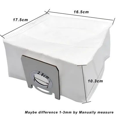 BABZ 8 Pack Dust Bag Replacement for Roidmi Robot Sweeping EVE Plus Vacuum Cleaner, Replenish Spare Parts Accessory