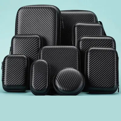 Étui de protection rigide portable en EVA pour chargeur de téléphone et rasoir, avec fermeture éclair