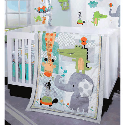 Lambs & Ivy Yoo-Hoo 4 Piece Crib Bedding Set