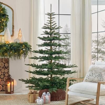 Christmas Un-Lit Noblis Fir Tree - 7' - Grandin Road
