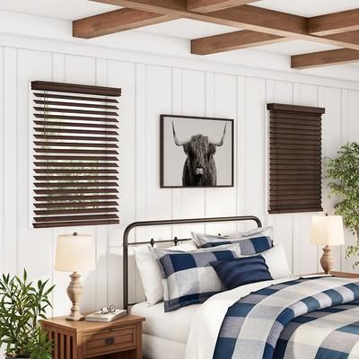 Deluxe 2 Inch Wood Blinds | 36" x 60"