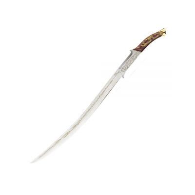 Lord Of The Rings Hadhafang Sword of Arwen 30in Blade w/Wood Display UC1298