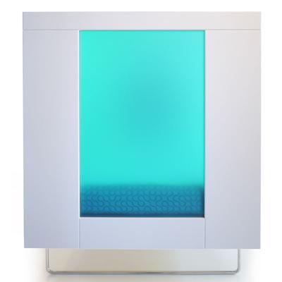 Spot On Square Alto Crib - Aqua Acrylic