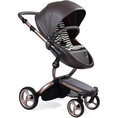 Mima G4 Xari Complete Stroller Bundle - Rose Gold - Chocolate Brown / Black & White (Albee Exclusive