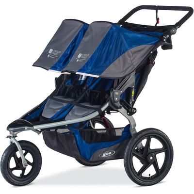 BOB 2017 / 2018 Stroller Strides Fitness Duallie Double Jogging Stroller - Blue