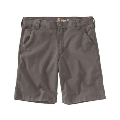 Carhartt Men's Rugged Flex Relaxed Fit Canvas Work Shorts, Gravel SKU - 138800