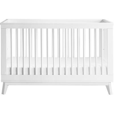 Babyletto Scoot 3-in-1 Convertible Crib w/Toddler Bed Conversion Kit - White