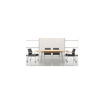 Mystic 96" Elliptical Conference Table with Shelf - See Other Sizes