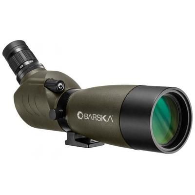Barska 20-60x60 Blackhawk Spotting Scope Angled Porro Prism BK-7 Glare Reducing Sunshade Green AD12706