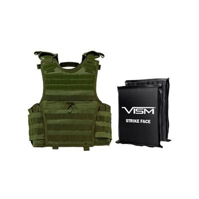 NcSTAR Expert Plate Carrier Vest w/Two 8x10in Rectangle Cut Soft Ballistic Panels Green Extra Small - Small BSCVPCVXC2963G-A