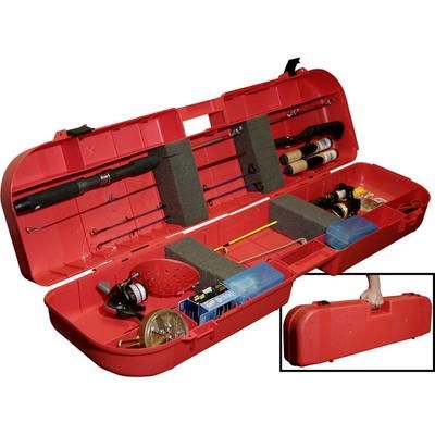 MTM Ice Fishing Rod Box Holds 8 Plus Accessories Red IFB30