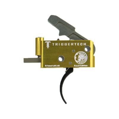 Battle Arms Development Adjustable Frictionless Trigger Zero Creep Curved Black/Gold BAD-TT-15-C