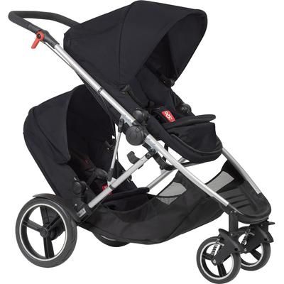 Phil & Teds Voyager Double Stroller - Black