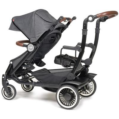 Austlen Entourage Stroller & Sit+Stand Jump Seat - Black / Black