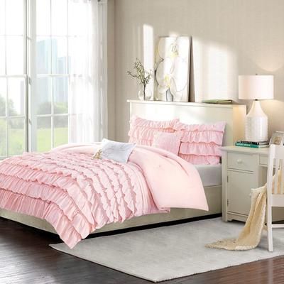 Intelligent Design Twin/Twin XL Comforter Set in Blush - Olliix ID10-1380