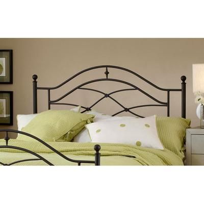 Hillsdale Furniture Cole Full/Queen Metal Headboard, Black Twinkle - 1601-490