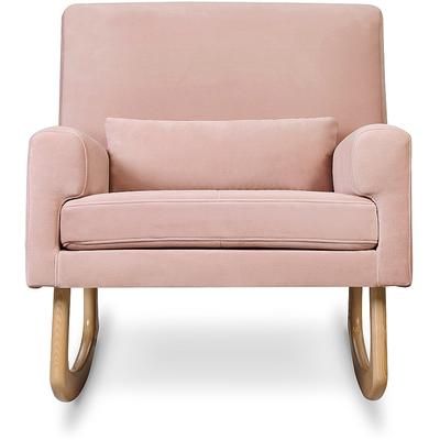 Nursery Works Sleepytime Rocker, Light Legs - Blush Velvet