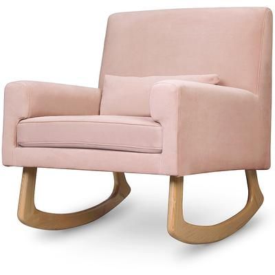 Nursery Works Sleepytime Rocker, Light Legs - Blush Velvet