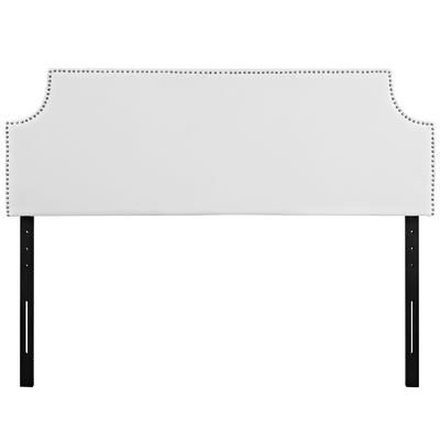 Laura Queen Upholstered Vinyl Headboard MOD-5393-WHI