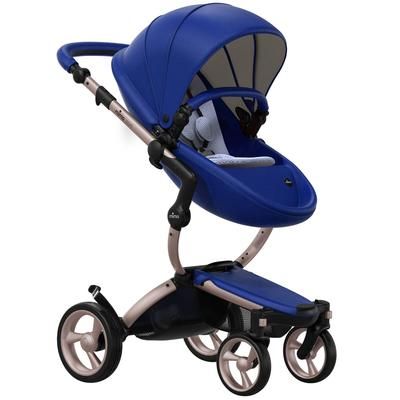 Mima 2019 Xari Complete Stroller, Rose Gold - Royal Blue / Pixel Blue