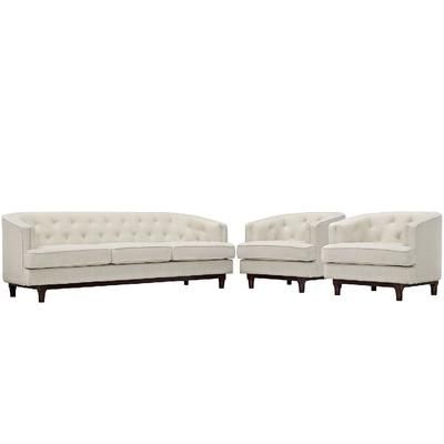 Coast Living Room Set Set of 3 EEI-2448-BEI-SET