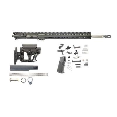 Luth-AR Bull Rifle Kit Minus Lower Receiver w/ Collapsible Stock .223 29in 20in Bull Rifle 1x9 1/2x28 Picatinny KeyMod A2 Flash Hider Anodized