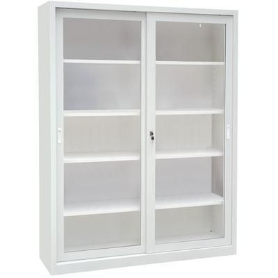 Armoire Mono P. Couliss Transp H2000xp450mm Gris L1500x - Manutan Expert
