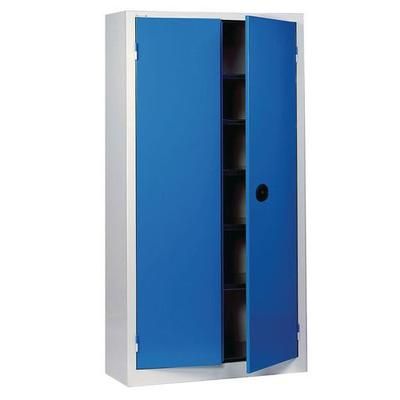 Armoire Monobloc Haute H 1980 X L 1200 X P 43 0 Gris/bleu - Acial