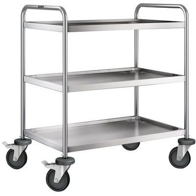 Chariot Inox 3 Plateaux Poids:18 Kg H Ht:950 Mm - B PRO
