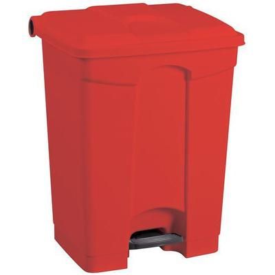 Poubelle Agroalimentaire Plastique À Pédale 45 L Coloris Rouge - Manutan Expert