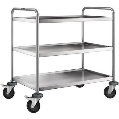 Chariot Inox 3 Plateaux Poids:20 Kg H Ht:950 Mm - B PRO