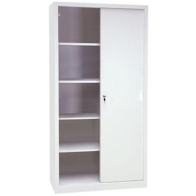 Armoire Mono P. Coulissantes Xh2000xp650mm Gris L1500 - Manutan Expert