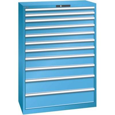 Armoire 11 Tiroirs 1023x572x1450mm-charge 75kg-bleu Clair - Lista
