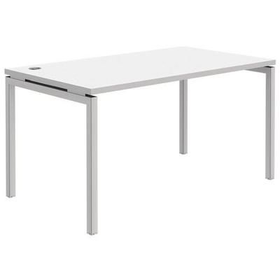 Bureau Open Blanc/blanc L Ht:140 Cm - Quadrifoglio