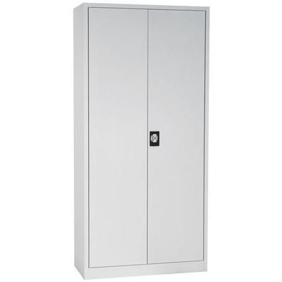 Armoire Pb 180x92x42 4 Tablettes Gris Clair - Manutan Expert