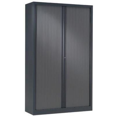 armoire métal haute à rideaux ton uni à monter_lb05800r
