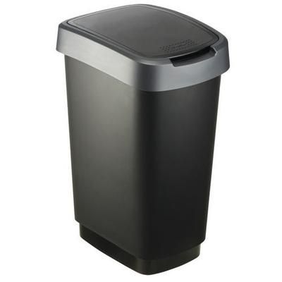 poubelle d'intérieur 25 l avec couvercle amovible - vepabins