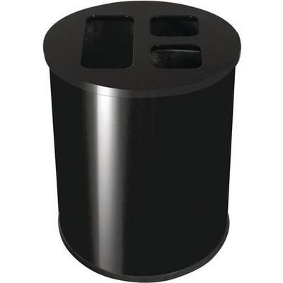 Poubelle De Tri 3 Flux 40 L Noir - Probbax