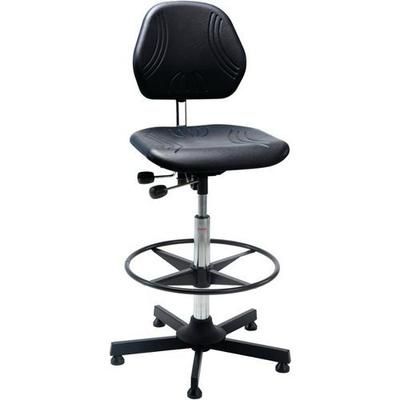 Siège D'atelier Comfort - Haut - Patin - Acier - Noir - Global Professional Seating