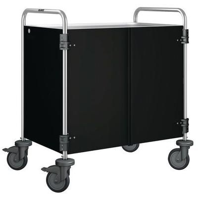 Chariot De Service Habillage Noir - 3 Plateaux - B PRO