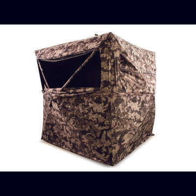 HME 3-Person Ground Blind Cervidae Camo 75x75x67in HME-GRDBLND3-CVD
