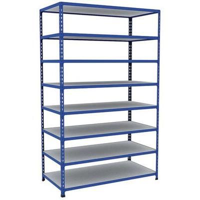 rayonnage d'archives rapid 2 1980x1220x610 8 tab metal bleu
