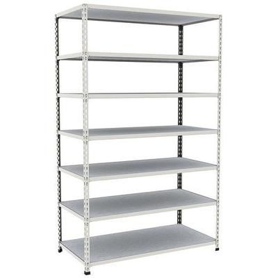 rayonnage d'archives rapid 2 1980x1220x610 7 tab metal gris