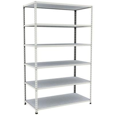rayonnage d'archives rapid 2 1980x1220x610 6 tab metal gris