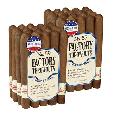 Factory Throwouts No. 59 Sun Grown Lonsdale 2-Fer - PACK (40)