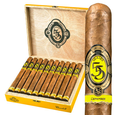 Victor Sinclair Series 55 Yellow Label Cameroon Churchill - Box of 20